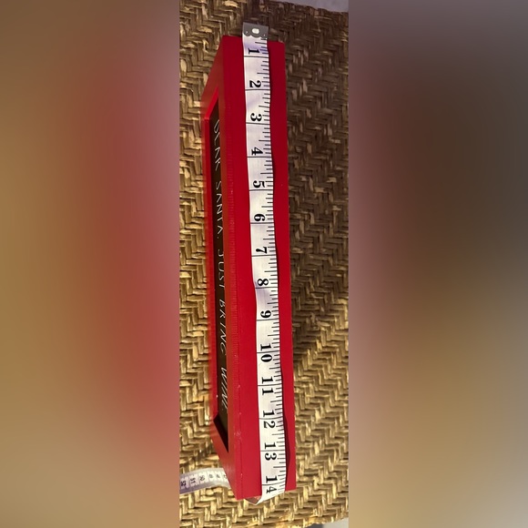 Rae Dunn “Dear Santa, just bring wine” sign - Picture 3 of 4